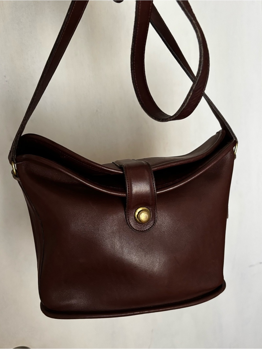 Vintage Brown Coach Binocular Bag - Picture 2 of 5